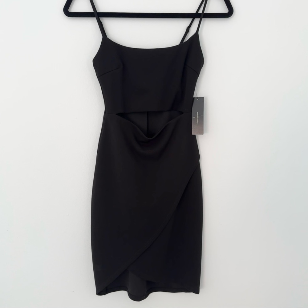 Lulu’s Black Mini Dress With Cutout